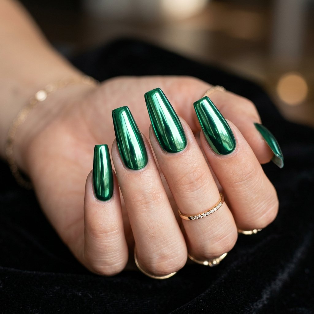 Chrome Emerald Metallic Sheen