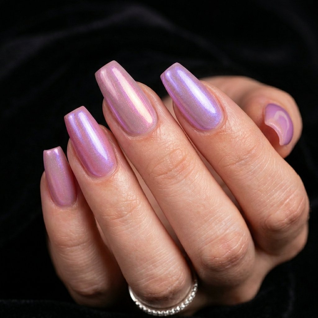 35 Most Gorgeous Cotton Candy Nails to Copy This Season 27 Duo Chrome Pastel Nails
