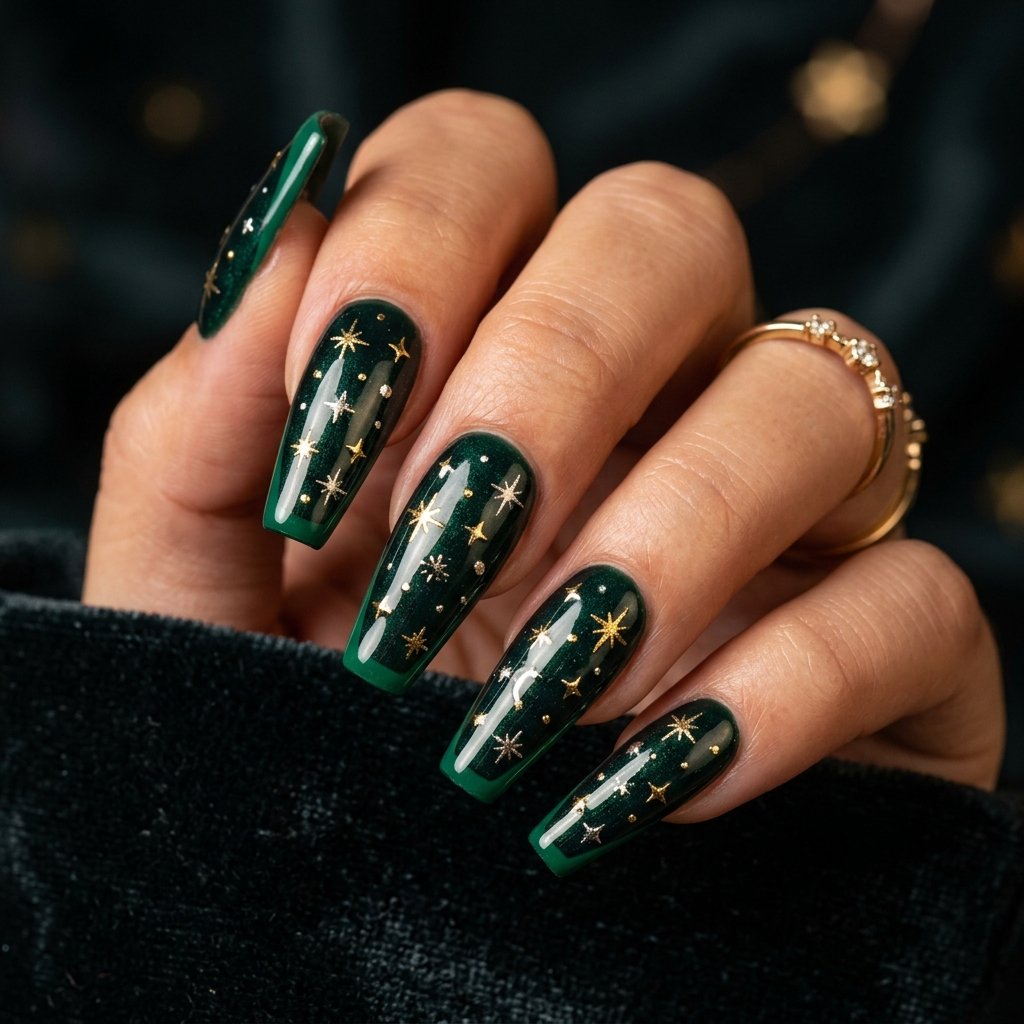 Star Motifs on Green Tips