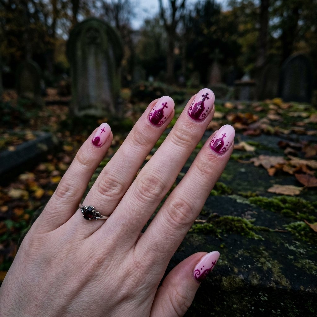 Dark Pink Grave Accents