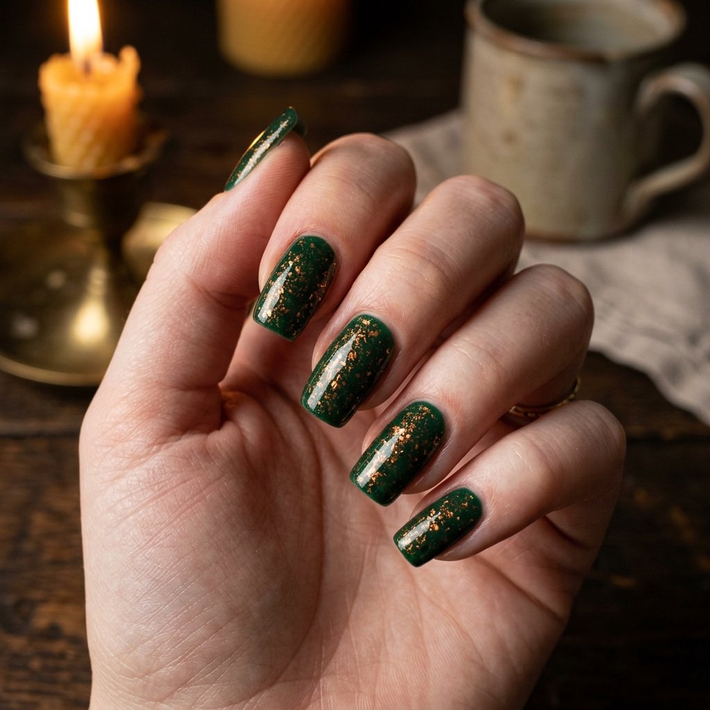 Deep Green and Copper Shimmer Duo