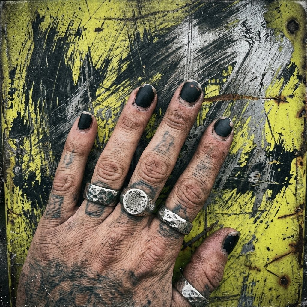 35 Fresh neon yellow nails Ideas for Your Summer Wardrobe 21 Distressed Grunge Texture Idea