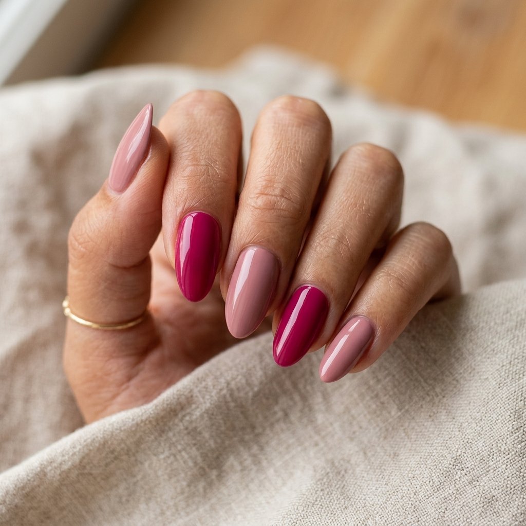 Dusty Rose and Magenta Blend