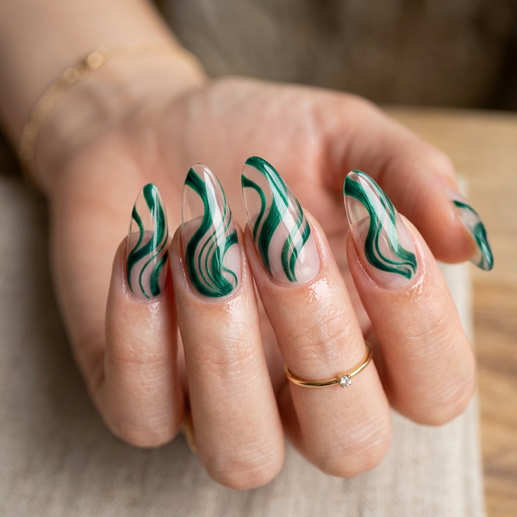 Emerald Swirl Ribbon Inspo