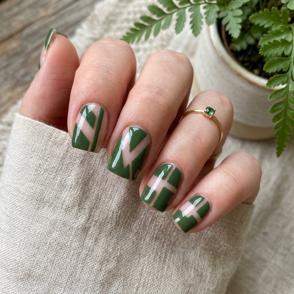 Fern Green Negative Space Design