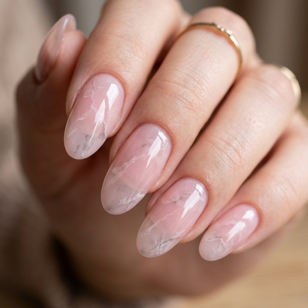 Milky Pink Jade Translucent Look Idea