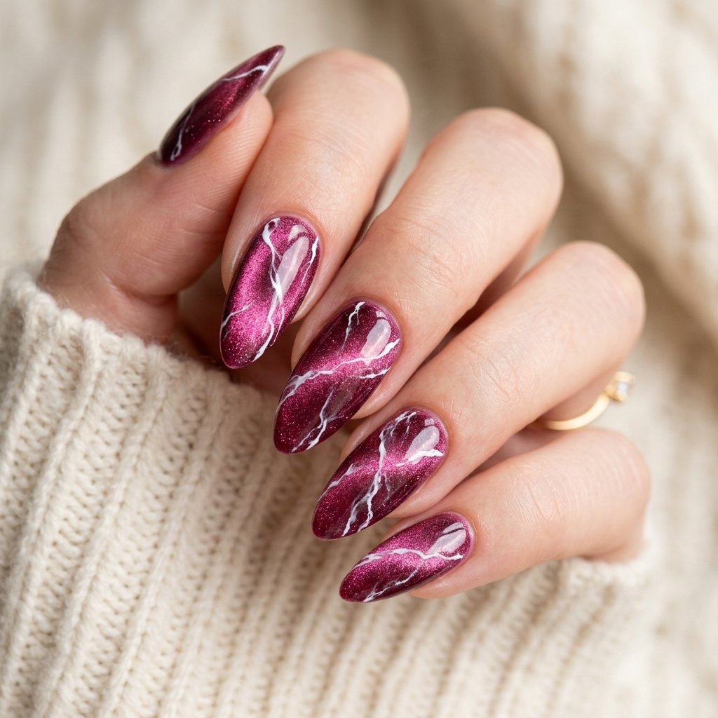 Velvet Magnetic Pink Stone Illusion Idea
