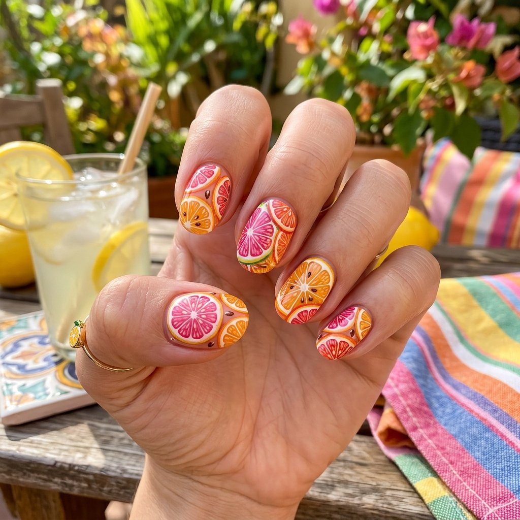 Summer Fruit Slice Graphics