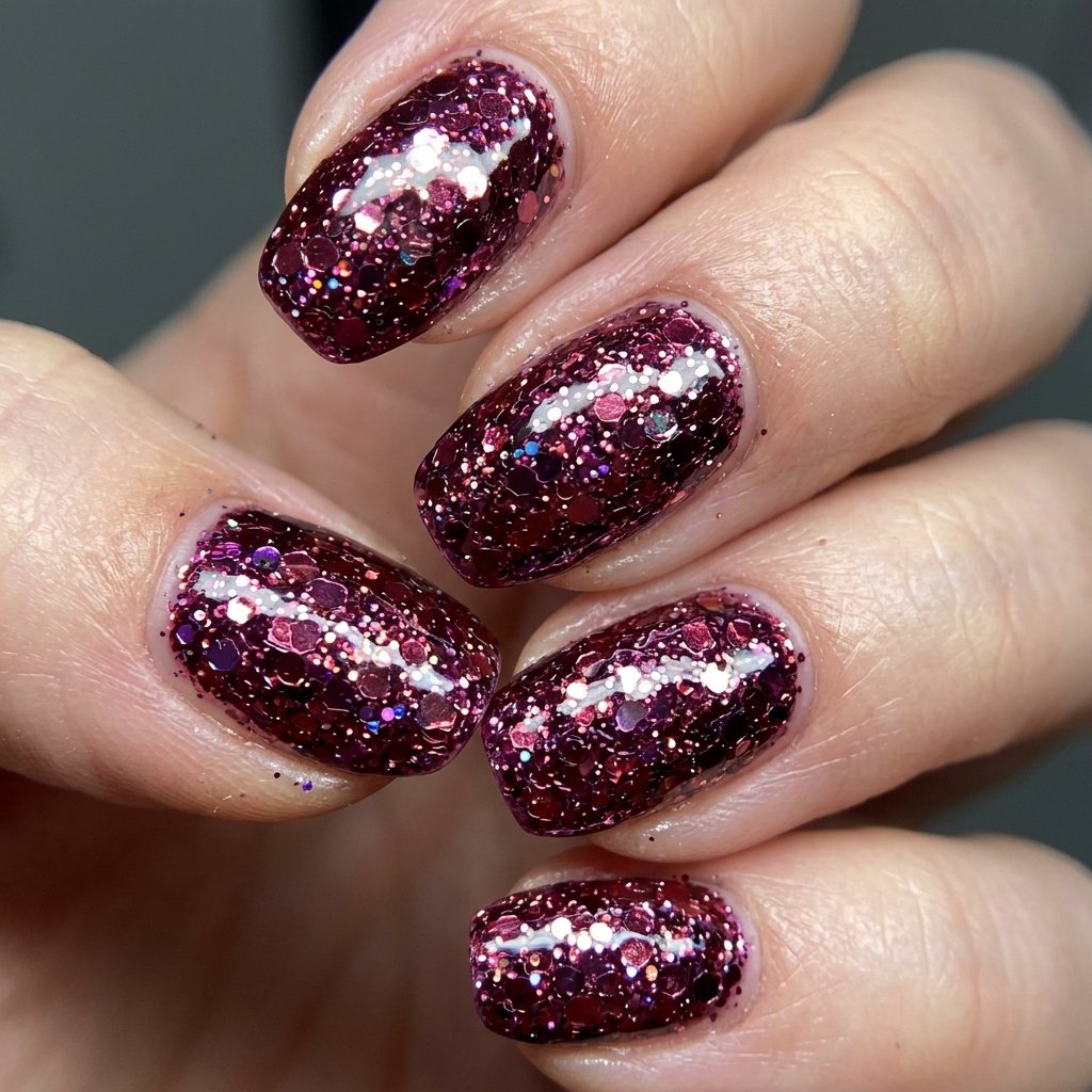 Glittery Sangria Overlay