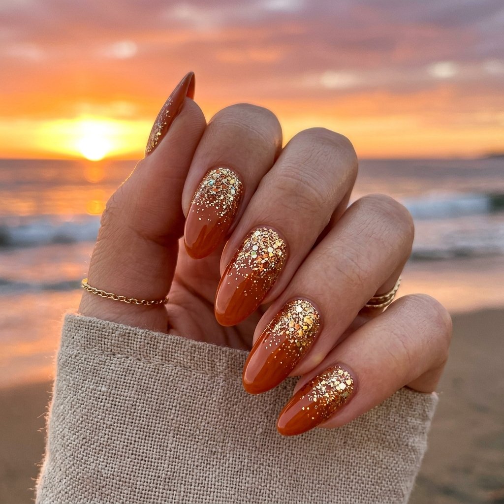 Glittery Sunset Horizon Concept