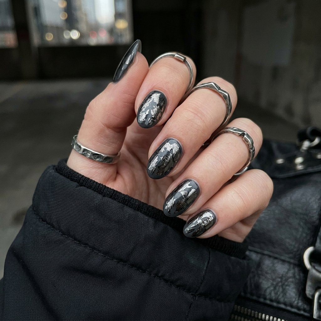 Gunmetal Metallic Foil