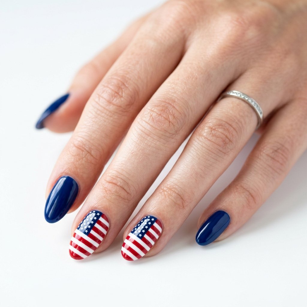 American Flag Nail Ideas