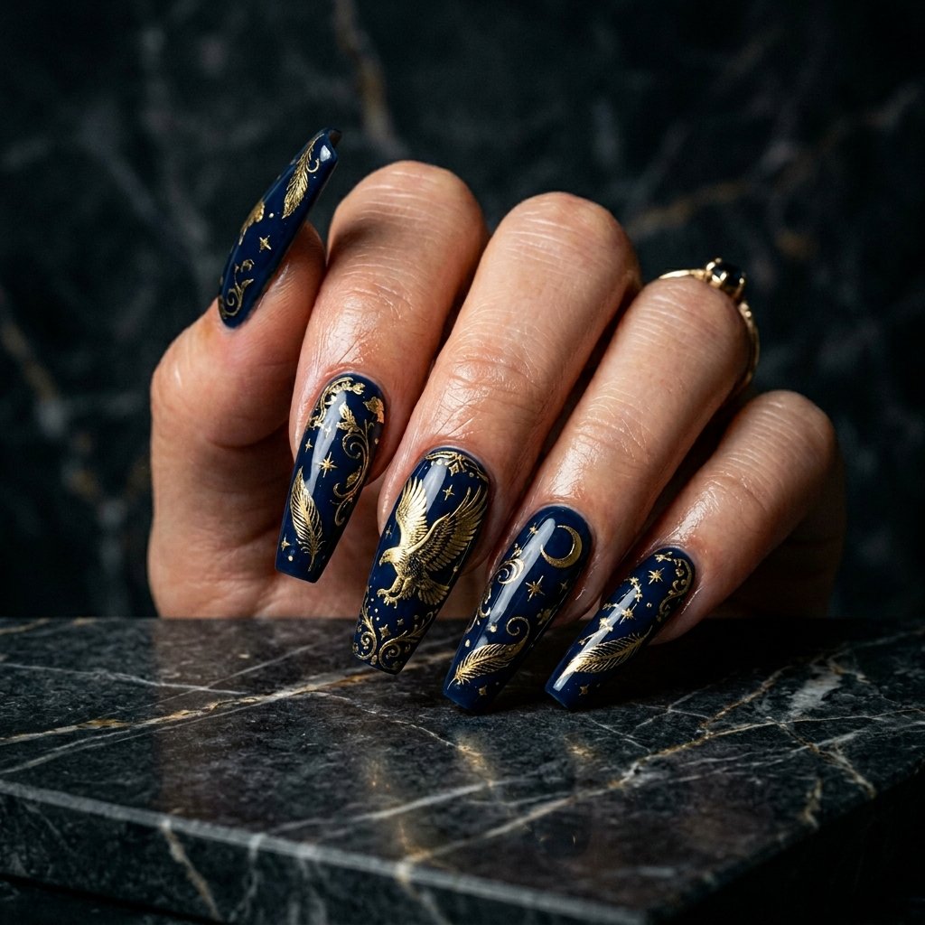 Eagle Patriotic Nail Ideas