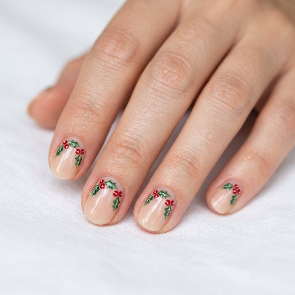Festive Holly Details