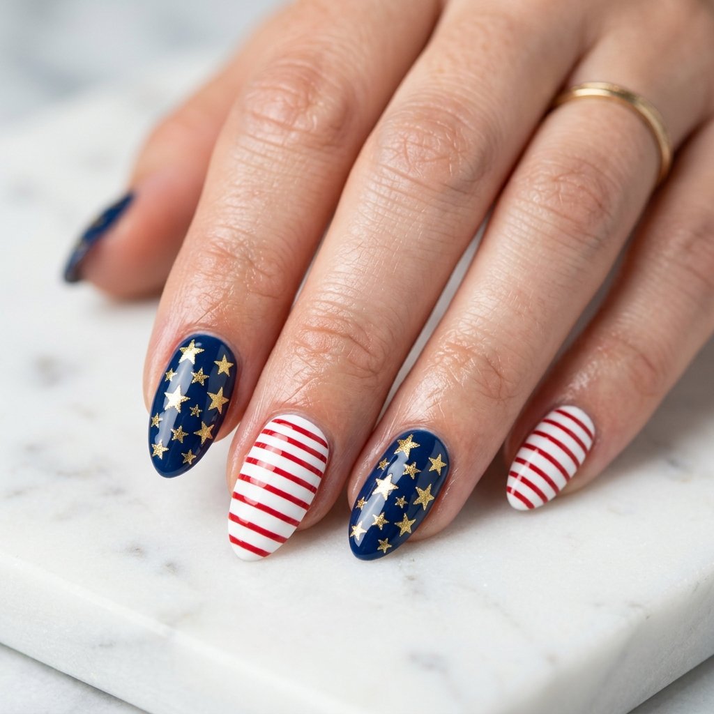 Stars and Stripes Nail Ideas