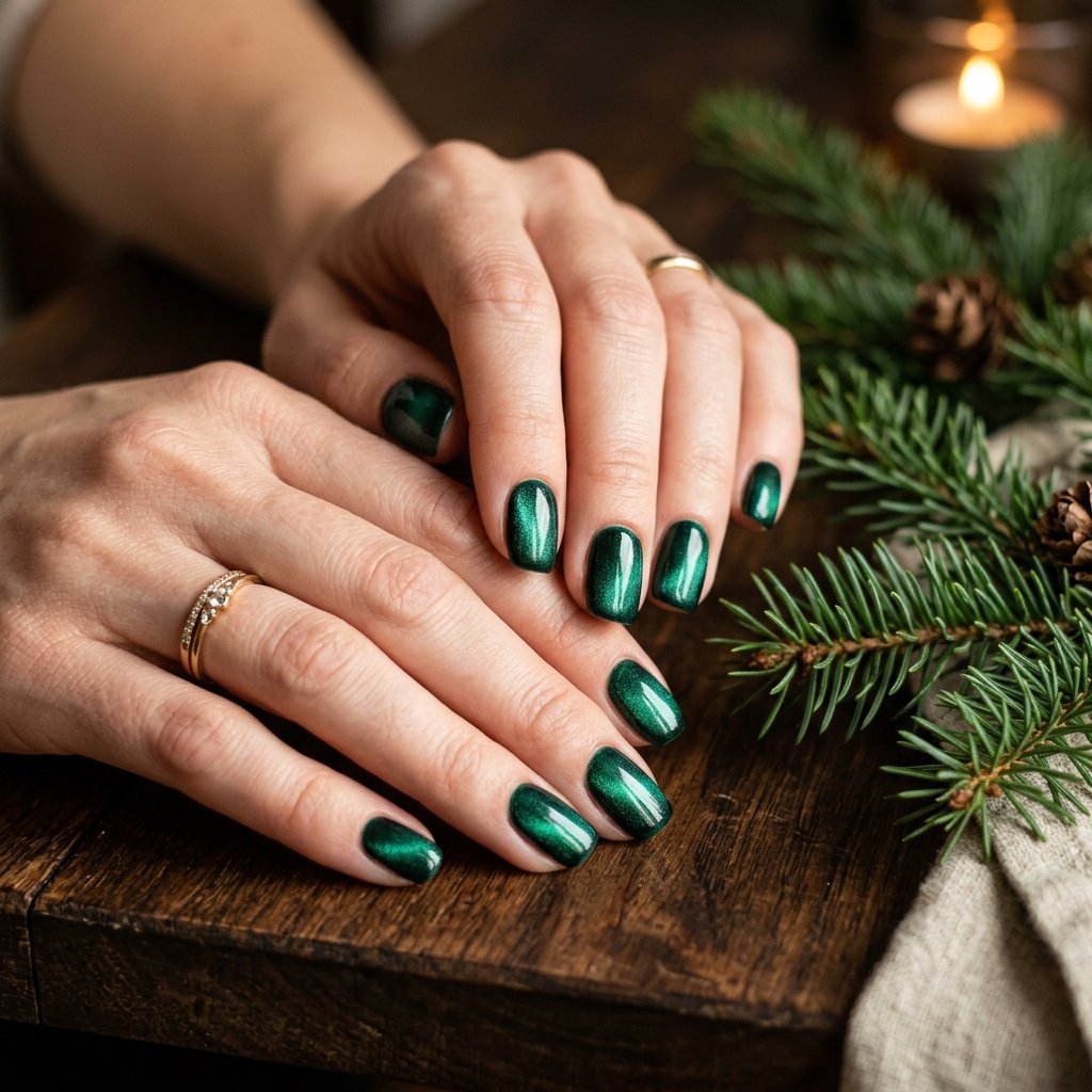 Velvet Emerald Green Festive Accents