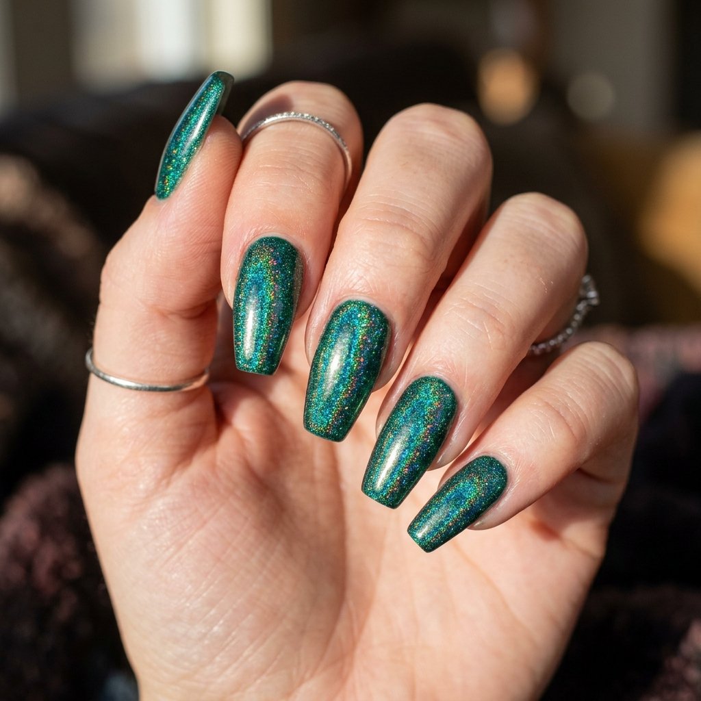 Holographic Emerald Prism Effect