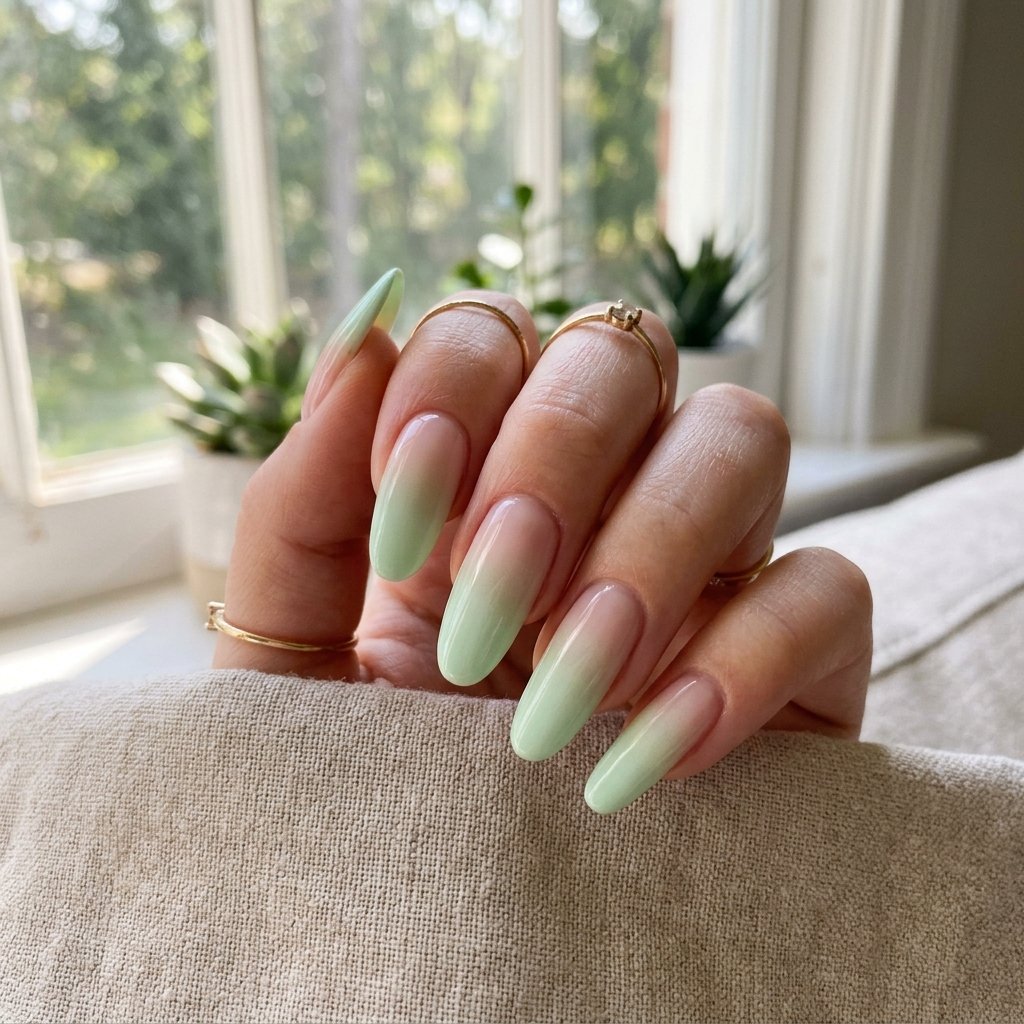 Light Green Ombre Fade