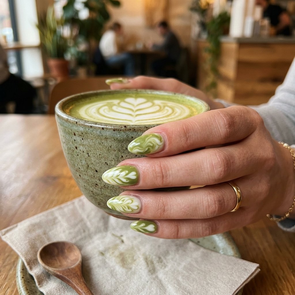 Soft Matcha Latte Art