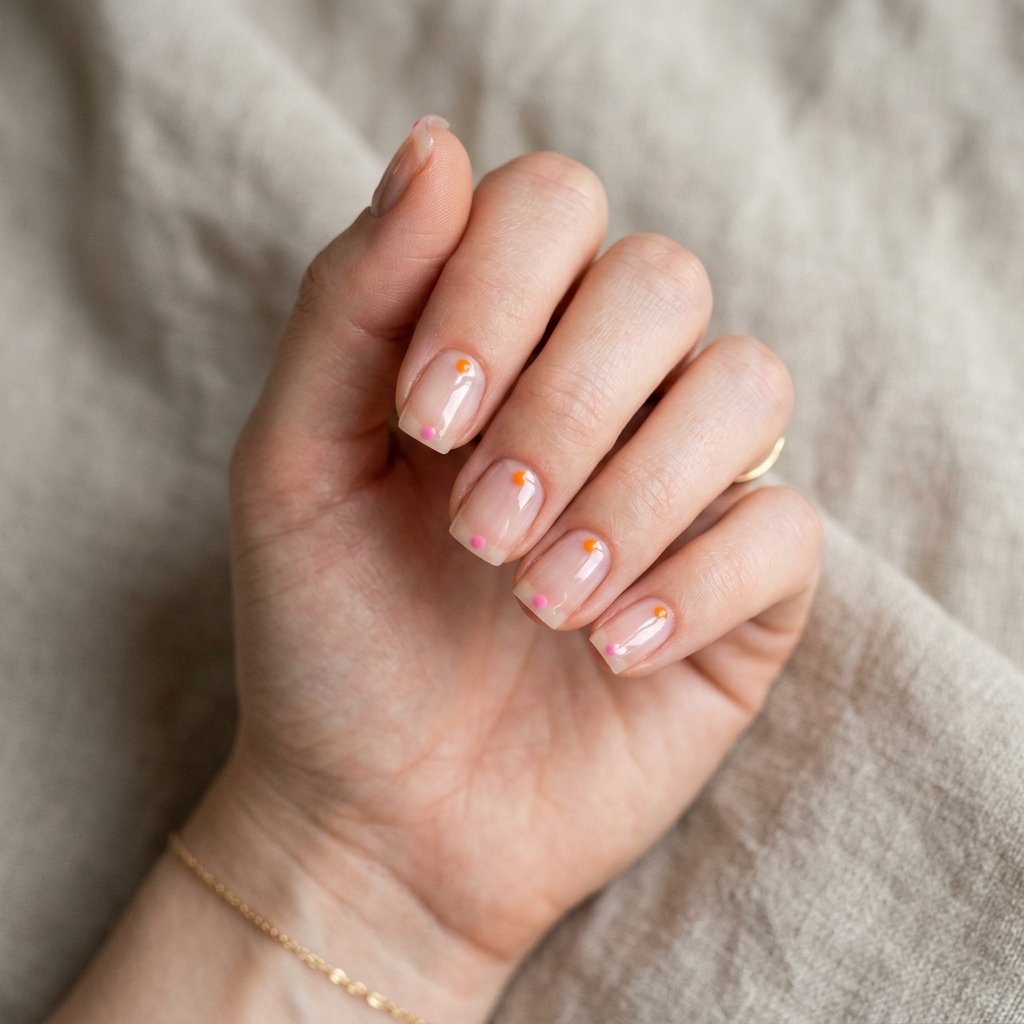 Minimalist Sunset Micro Dots