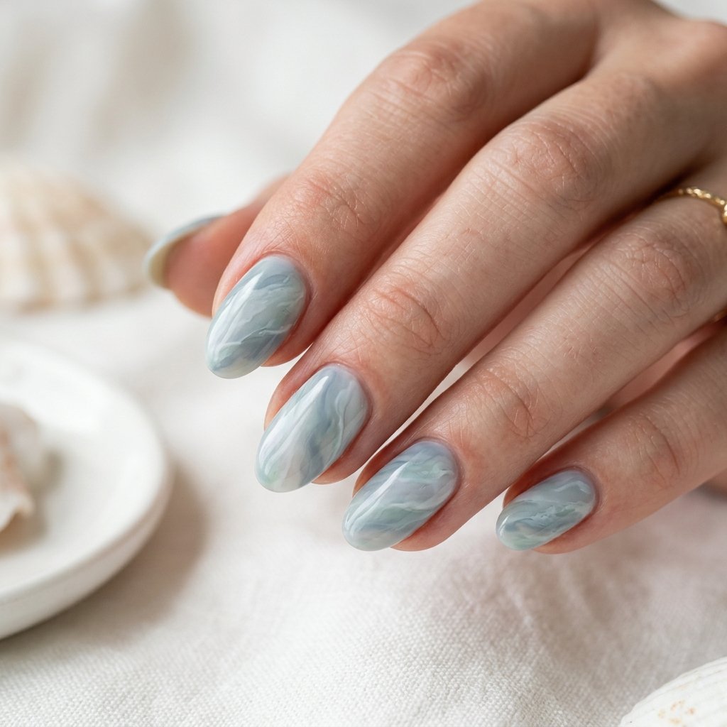 34 Stunning Trendy Summer Nails Worth Copying This Year 2026 13 Coastal Wind Nails