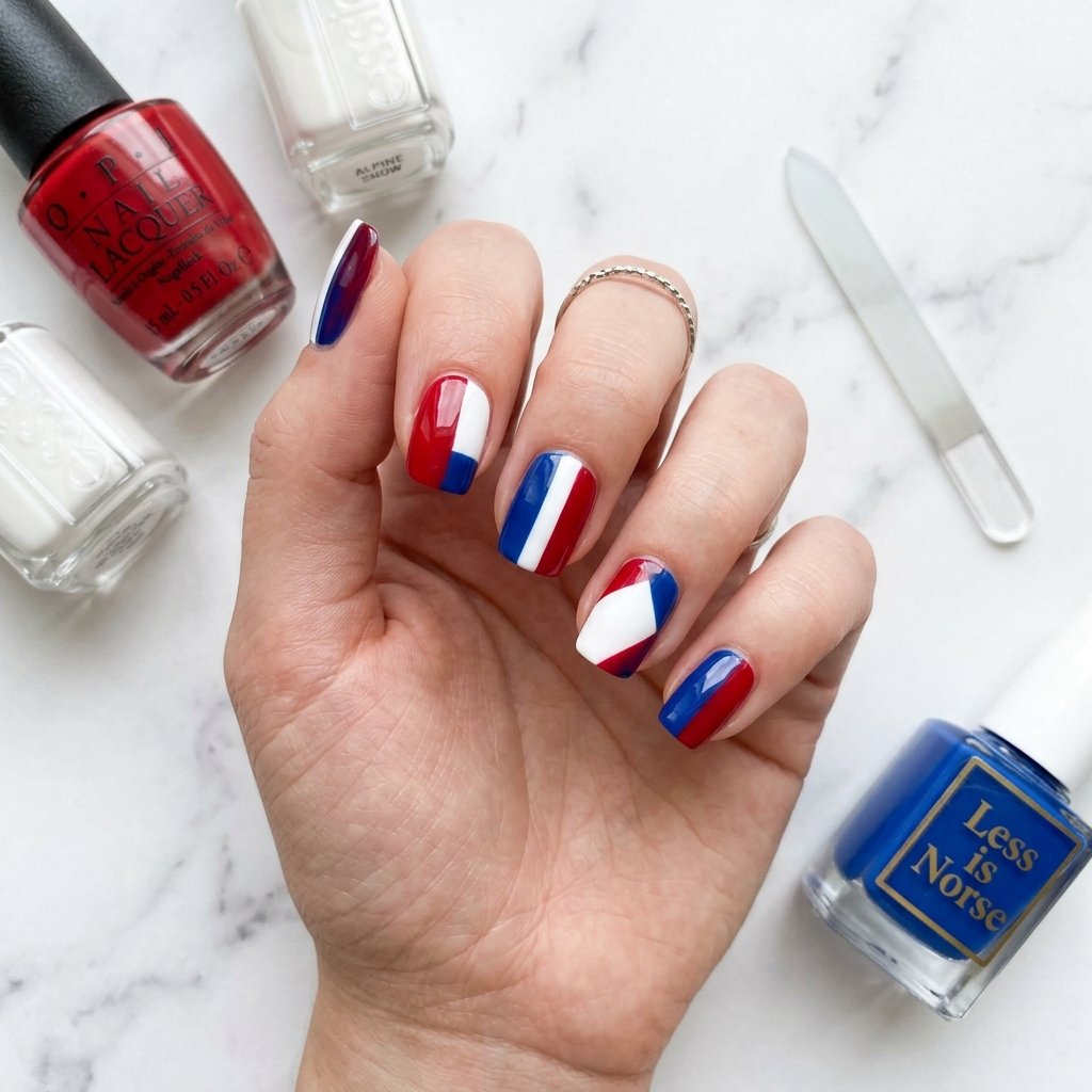 Red White and Blue Nail Ideas