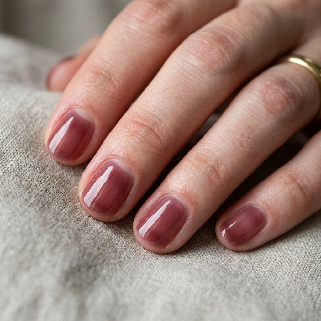 35 Black Cherry Nails Ideas That Look Incredibly Expensive 5 Sheer Black Cherry Nail Ideas