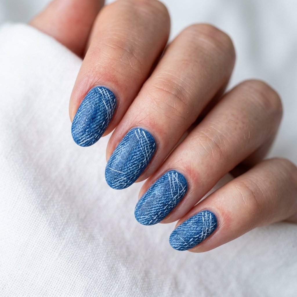35 Cobalt Blue Nails: Bold, Beautiful and On Trend 2026 35 Cobalt Blue Denim Nails