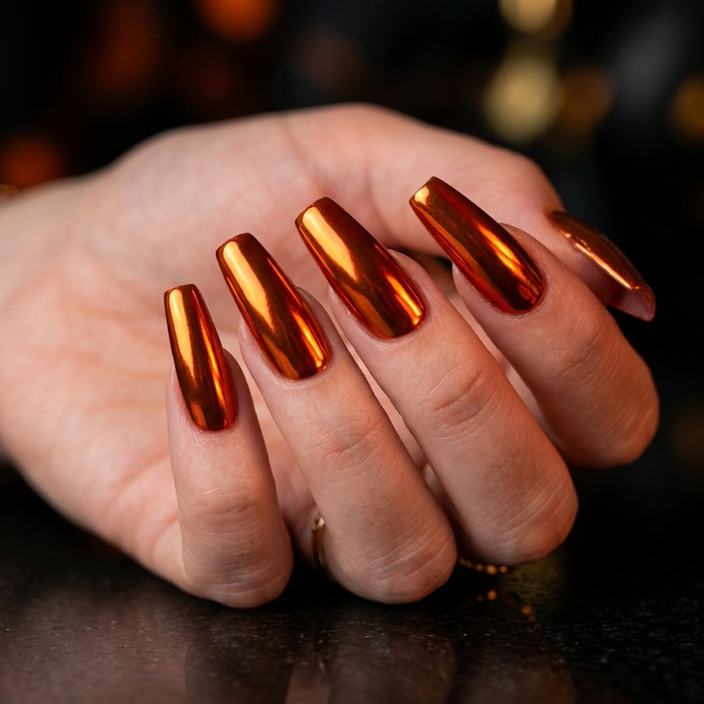 Burnt Orange Chrome Glow Concept