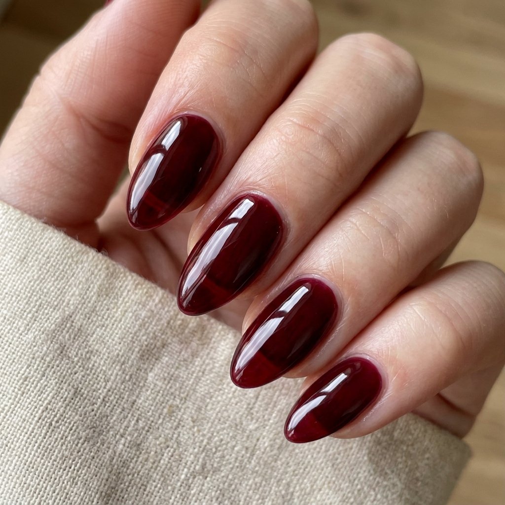 35 Black Cherry Nails Ideas That Look Incredibly Expensive 28 Black Cherry Jelly Nail Ideas