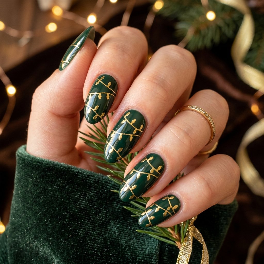 Stamped Light Pattern Nail Designs
