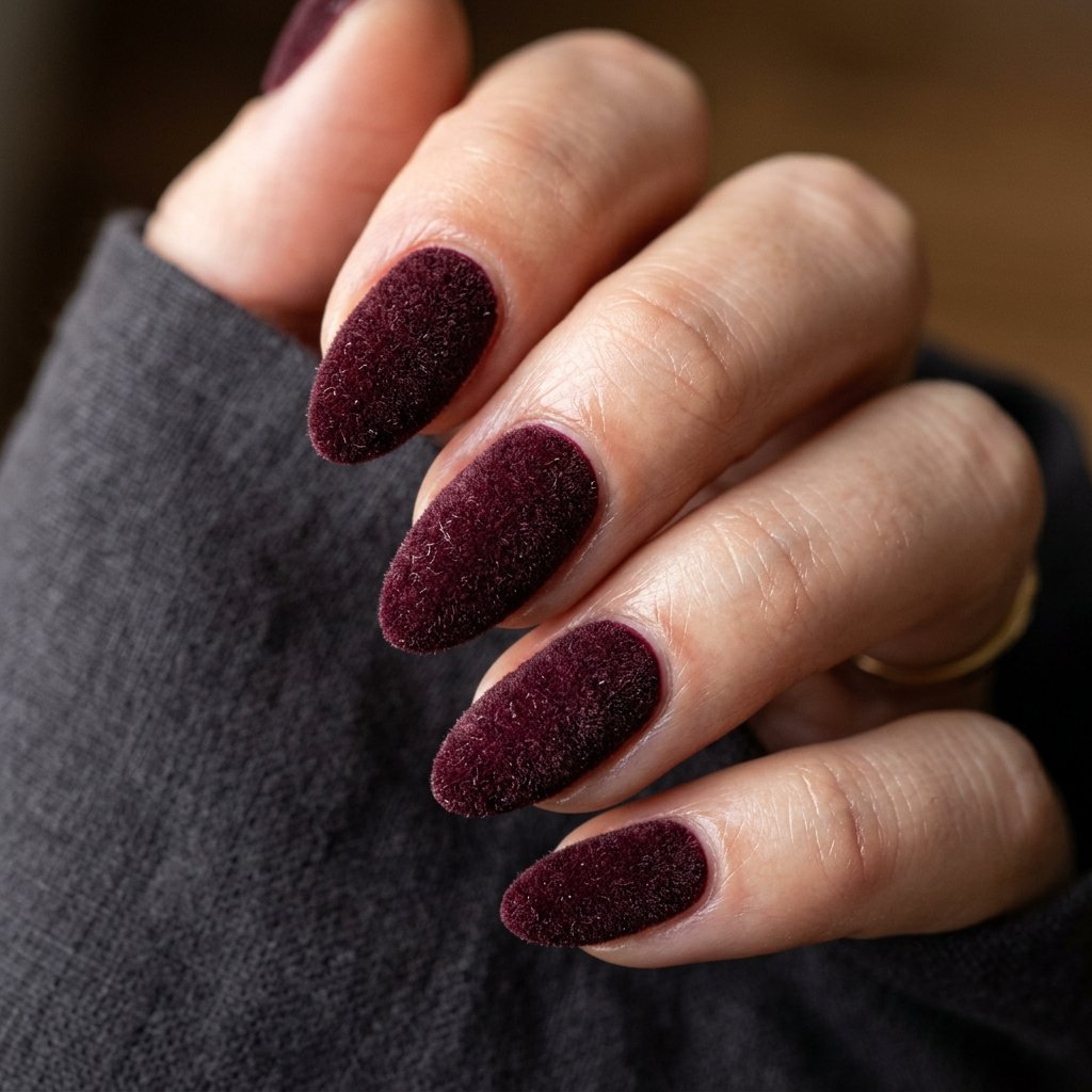 35 Black Cherry Nails Ideas That Look Incredibly Expensive 24 Black Cherry Velvet Nail Ideas