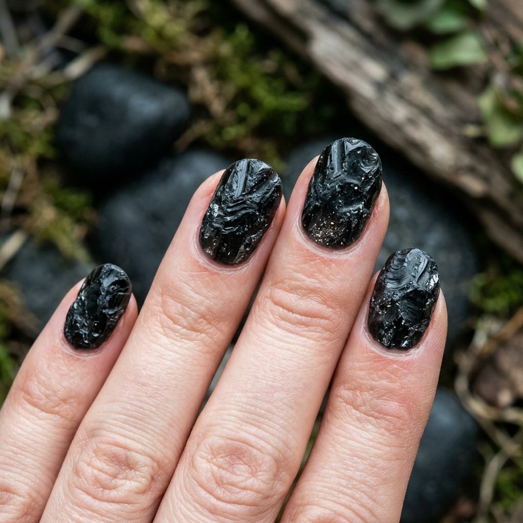 Obsidian Quartz Texture