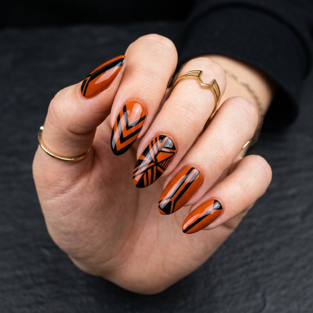 Orange and Black Contrast Idea