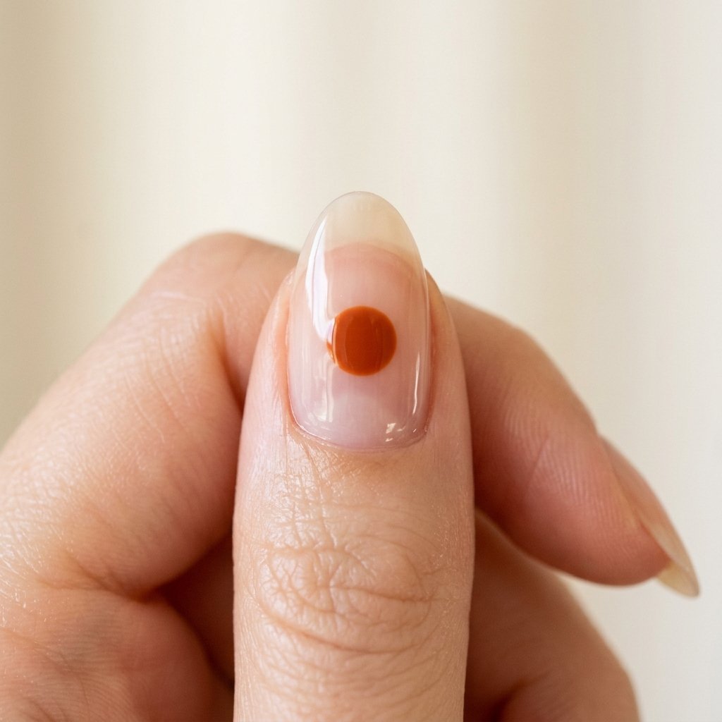 Minimalist Orange Dot Concept