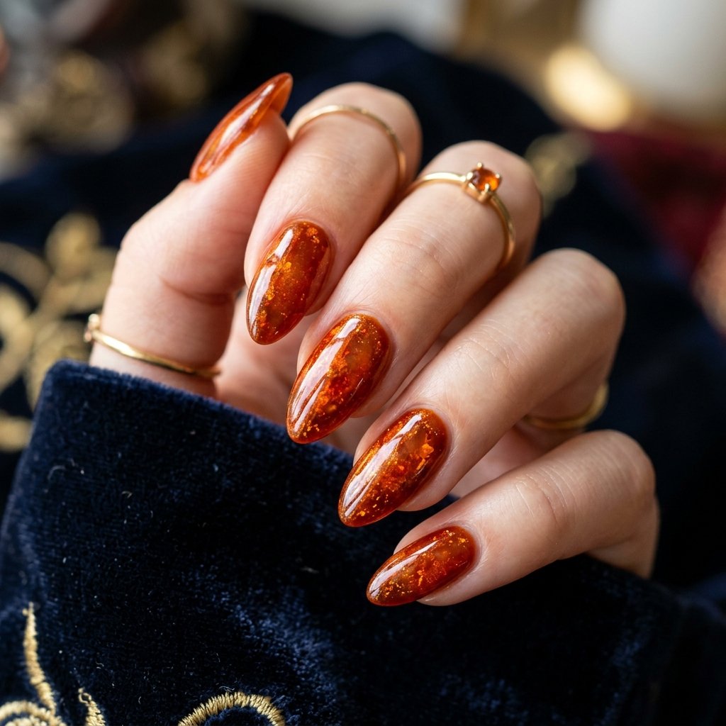 Orange Jewel Tone Style