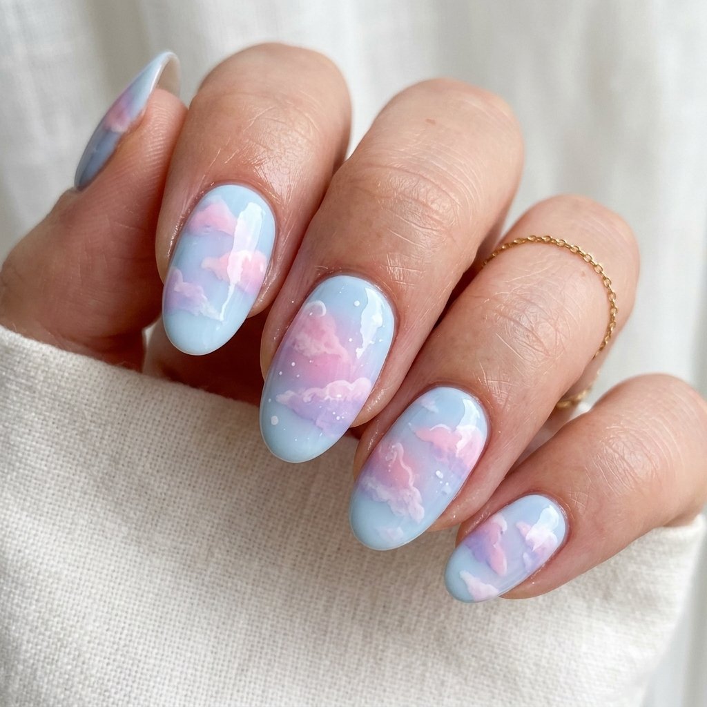 35 Most Gorgeous Cotton Candy Nails to Copy This Season 13 Dreamy Pastel Cloud Look