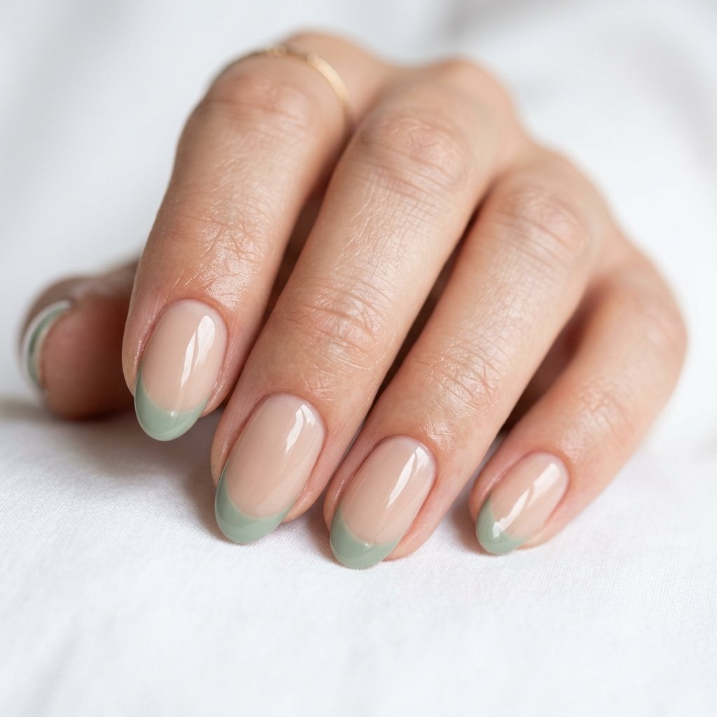 Sage Green in Gel Polish