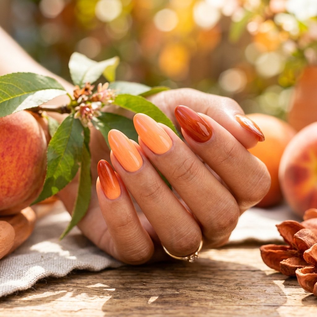 Peach and Burnt Orange Blend Idea