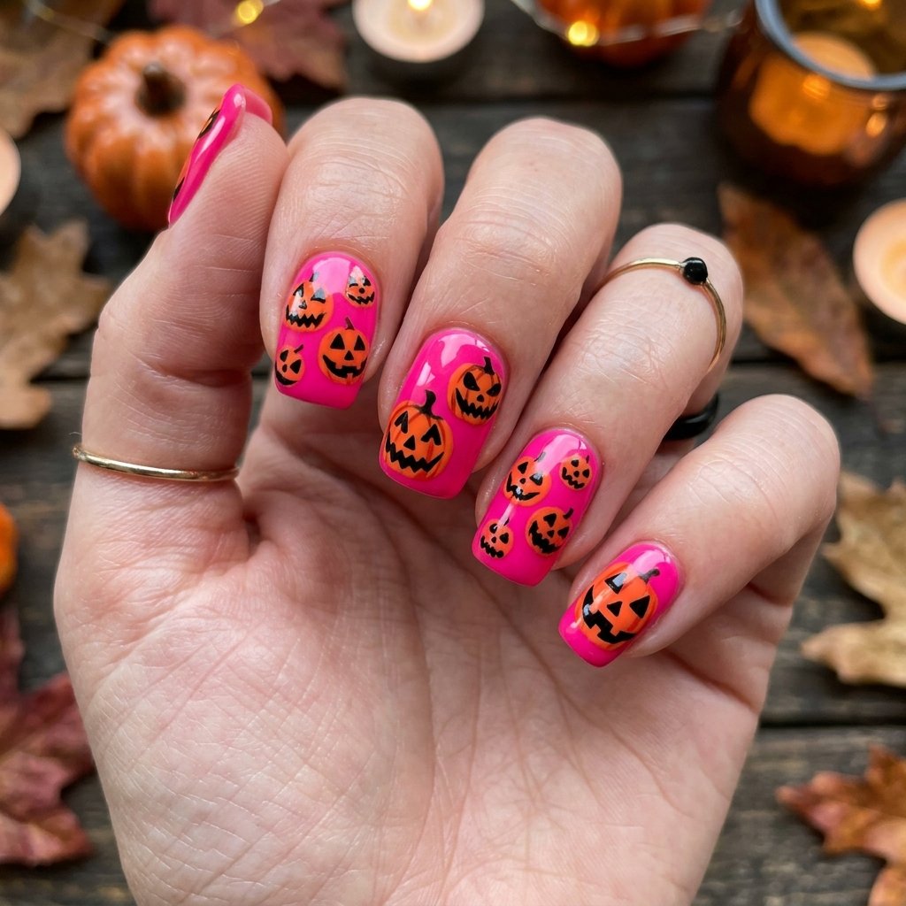 Pink Jack O Lantern Patterns