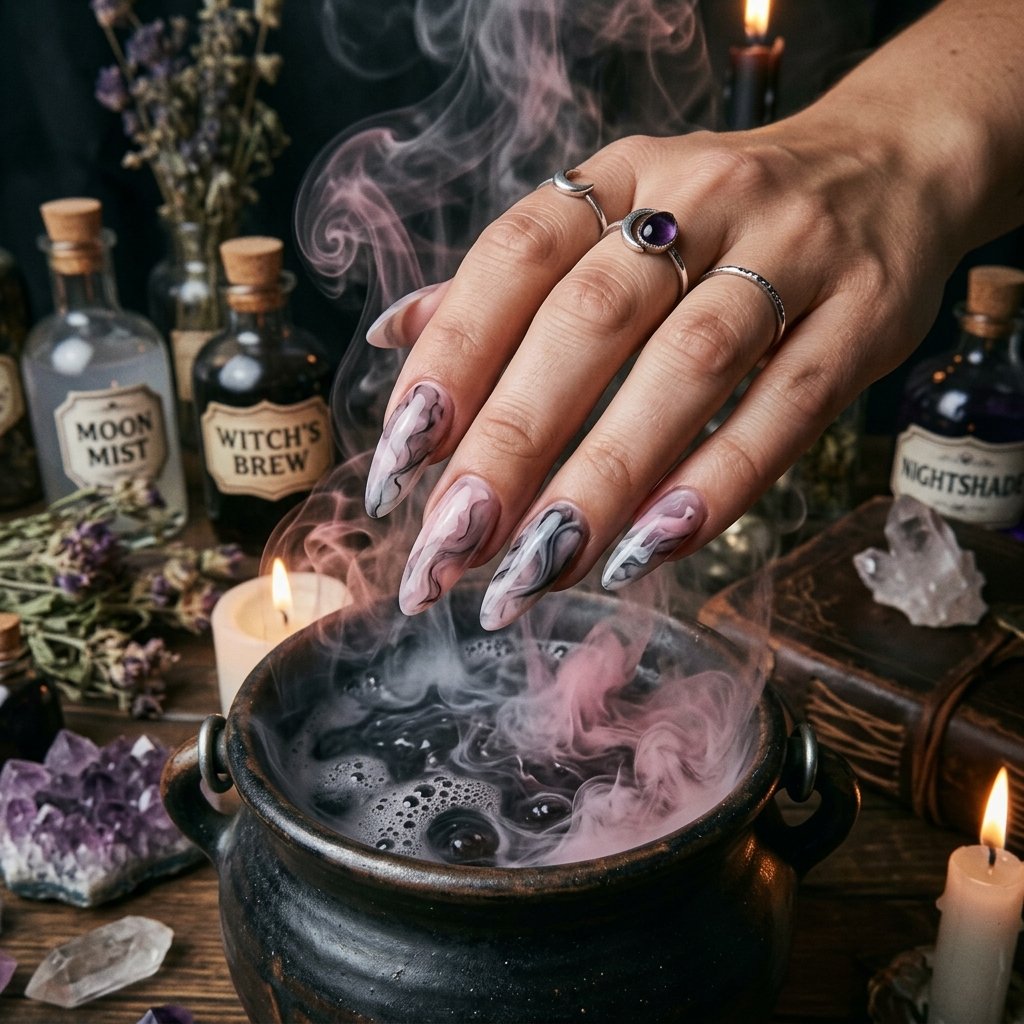 Pink Marble Smoke Effect