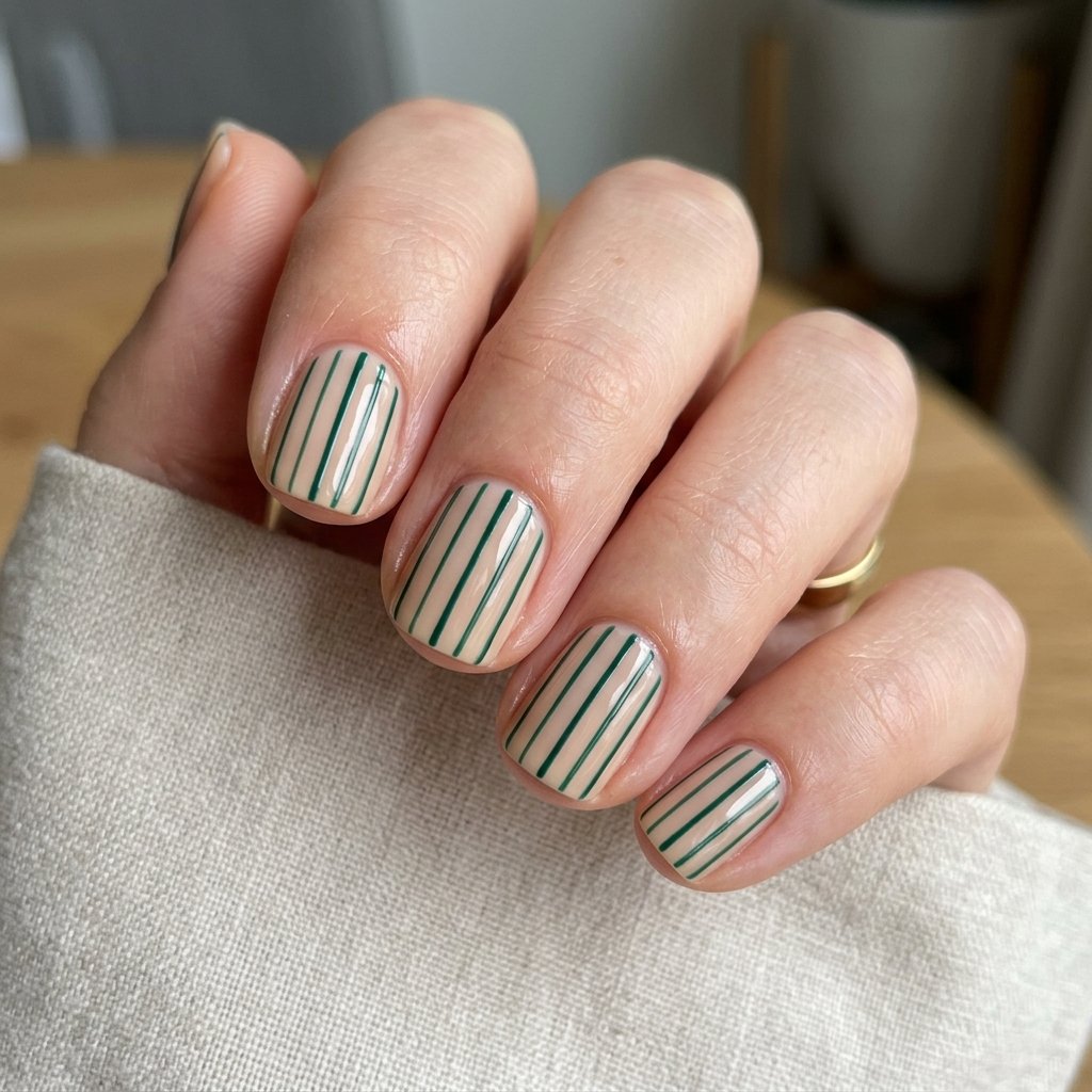 Minimalist Emerald Line Work