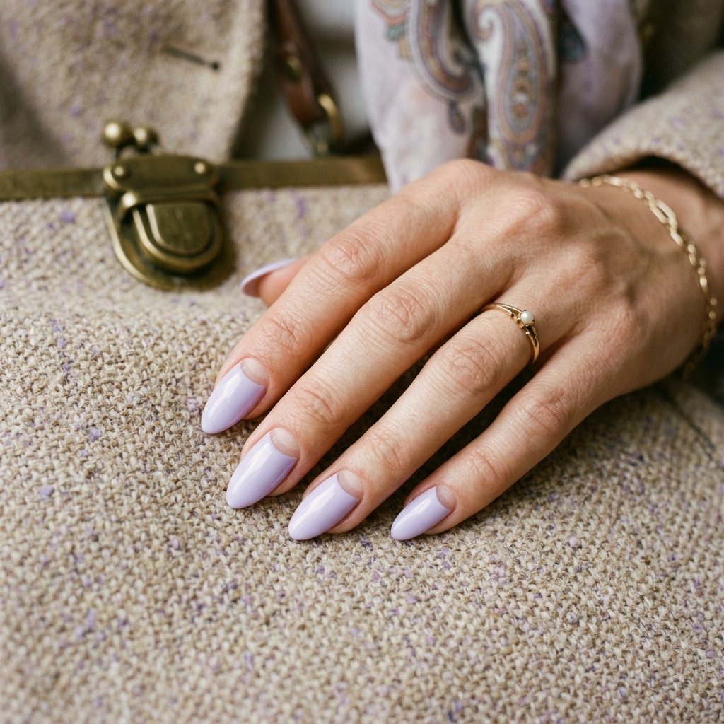 Minimalist Lavender Half Moons
