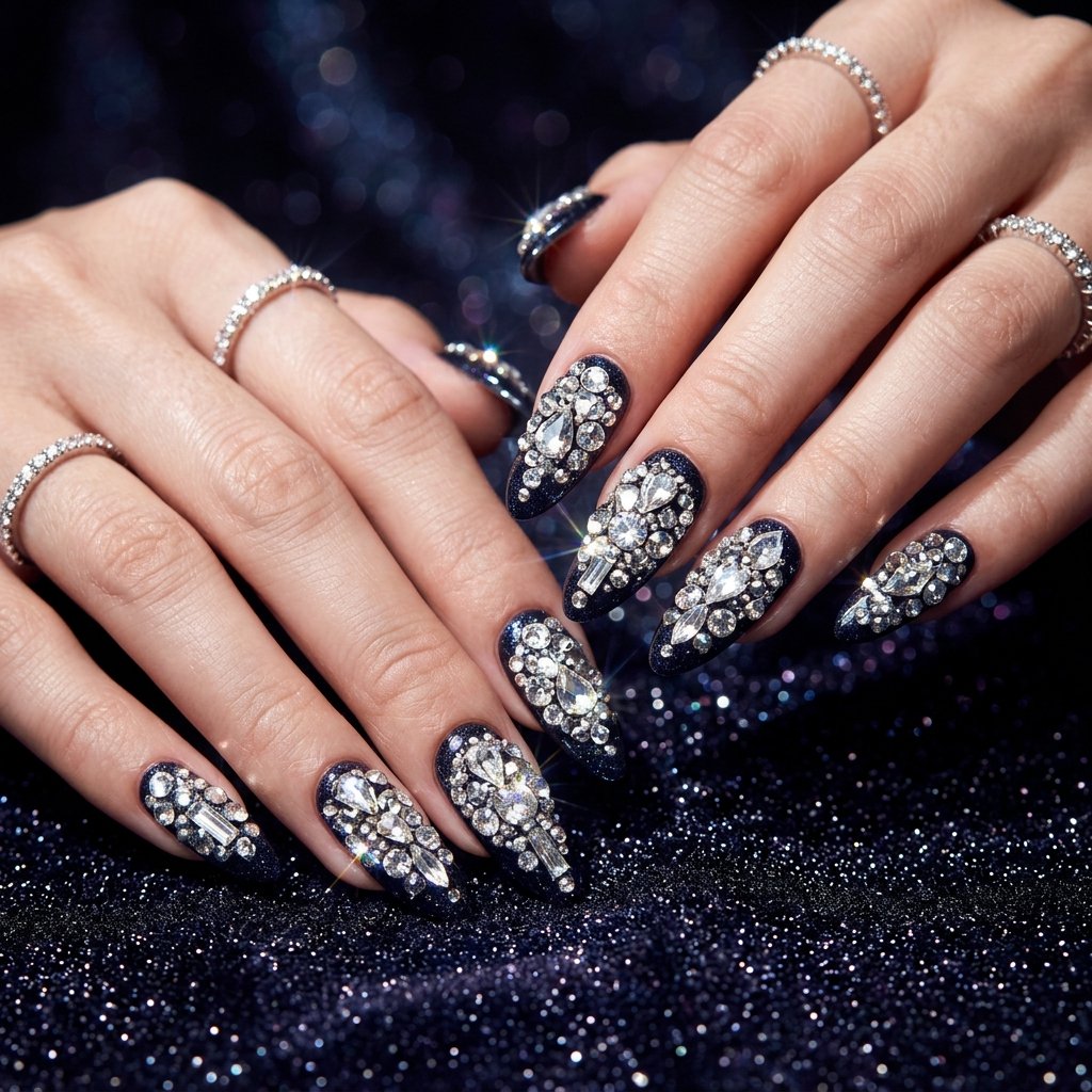 Luxury Rhinestone Encrusted