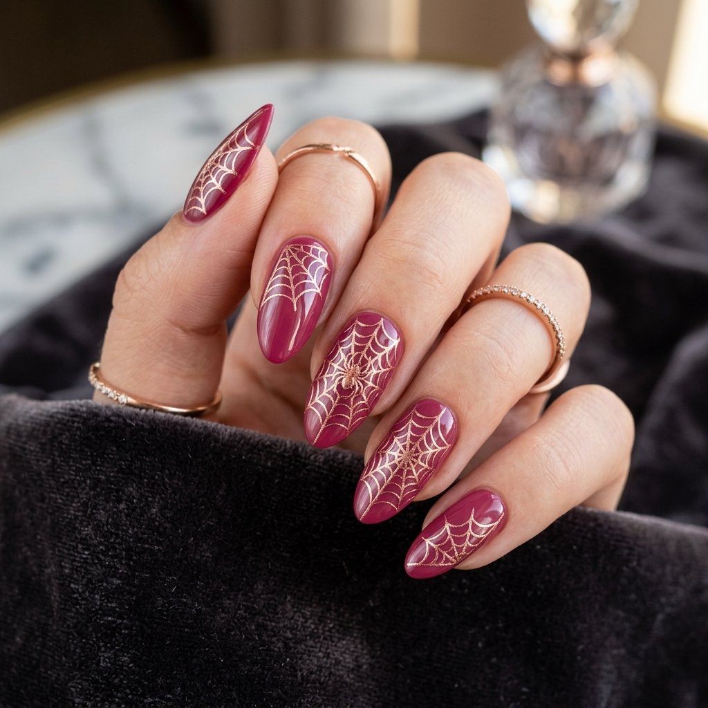 Rose Gold Web Patterns