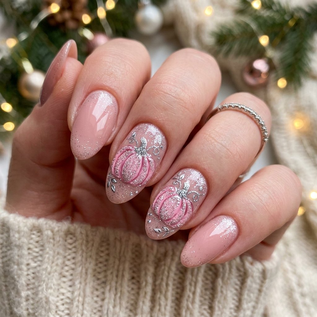 Sparkly Pumpkin Accents