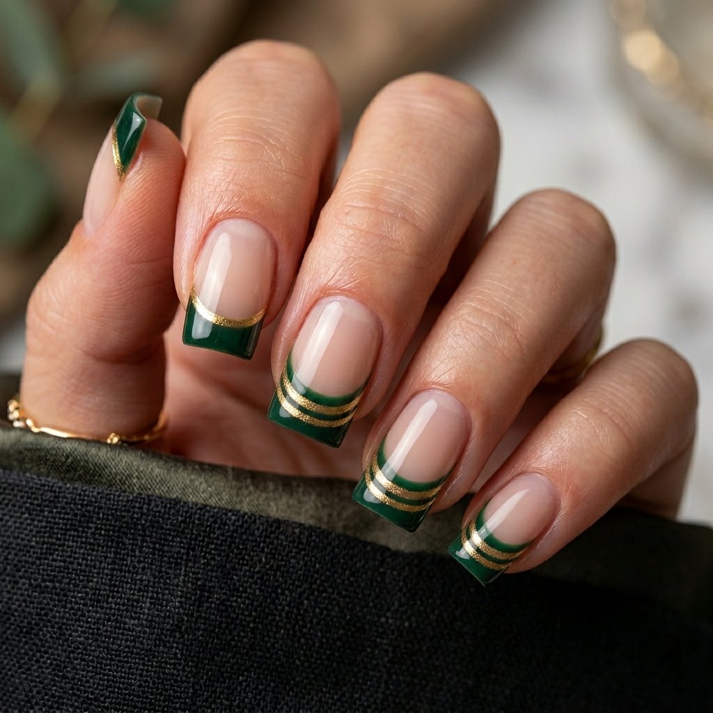 Double French Tip in Green