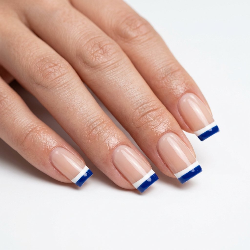 35 Top Most Viral Double French Tip Nails of the Season 2026 21 Gel Polish Double Tip