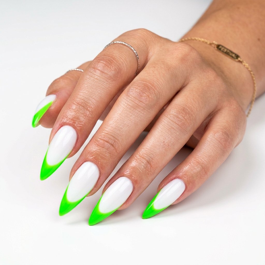 Neon Green Tips for a Bold, Electric Look