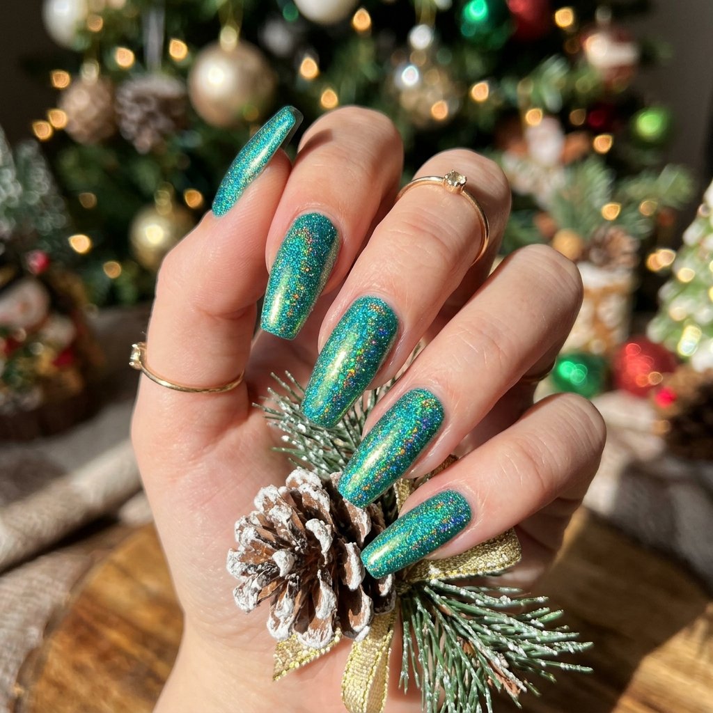 Teal Green Holographic Glitter